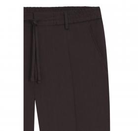 BOSS Pantalone Uomo Con Fit Affusolato In Misto Lino P Perin RDS WG 50561973 Colore Marrone