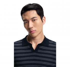 BOSS Maglia Uomo A Righe Orizzontali In Misto Cotone H Narciso 50560483 Colore Blu Scuro