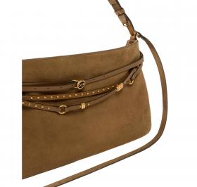 PINKO Borsa Donna Belt Bag Big Suede 105903 Colore Marrone L17Q