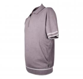 BOSS Polo Uomo Mezza Zip In Misto Lino H Norbertino 50560474 Colore Grigio 510