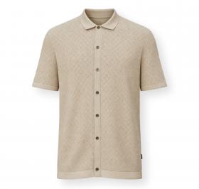 BOSS Polo Uomo Manica Corta Regular Fit Cotone H Nappo 50560494 Colore Beige 286