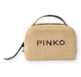 PINKO Necessaire Donna In Rafia 106717 Colore Paglia Beige HZ3Q