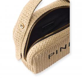 PINKO Necessaire Donna In Rafia 106717 Colore Paglia Beige HZ3Q