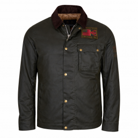 Barbour Giacca Uomo Intl Workers Wax Jacket Oliva MWX1853SG91 Cotone Cerato