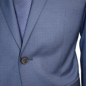 HUGO Abito Uomo C-Huge1 C-Genius 50309871 Blu Quadretto Lana