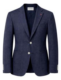 ROY ROBSON Giacca Uomo Blu Tessuto Lavorato 5092 A 401 Slim Fit