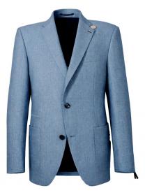 ROY ROBSON Giacca Uomo 14556 Tessuto Lavorato Toppe in Pelle