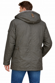 S4 OSPIG Giaccone Uomo Taglia Comoda Con Cappuccio Staccabil