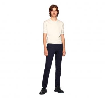 HUGO BOSS Pantalone slim fit Cotone elasticizzato BLU Kaito1