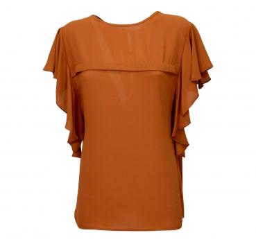 LISA KOTT Blusa 4632 Colore Tabacco Linea Curvy Style
