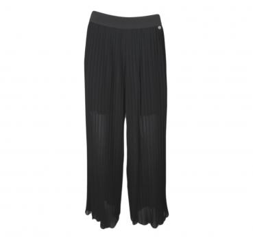 LISA KOTT Pantalone Donna Linea Curvy Style Colore Nero Plis