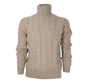 CASHMERE COMPANY Dolcevita Da Uomo Treccia Slim Fit 1211 IU2