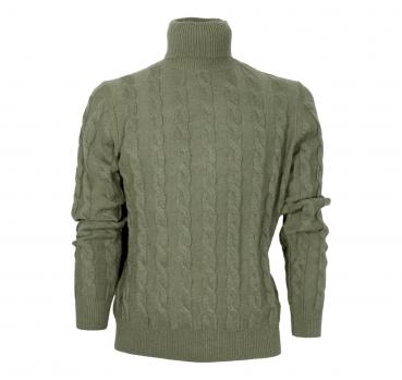 CASHMERE COMPANY Dolcevita Da Uomo Treccia Slim Fit 1227 IU2