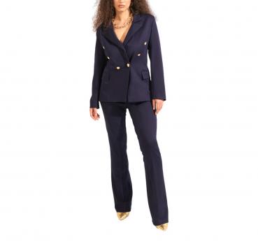 LISA KOTT Tailleur Donna Linea Curvy Style LK2092 Colore Blu