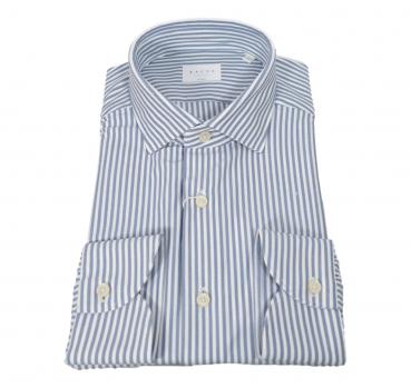 XACUS Camicia Uomo Righe Blu bianco 51605002 Tailor Fit Act