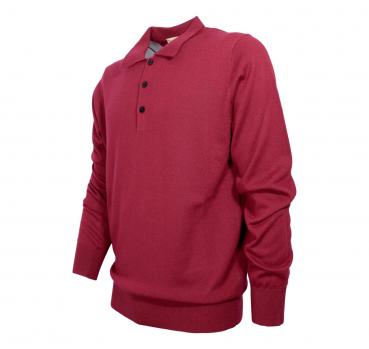 CASHMERE COMPANY Maglia Uomo Modello Polo In Lana e Cashmere