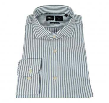 BOSS Camicia Uomo Slim Fit a Righe P-HANK-spread-C1-222 5050