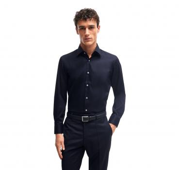 BOSS Camicia Regular Fit In Popeline Di Cotone Facile Stiro 