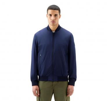 WOOLRICH Bomber in Nylon Elasticizzato Con Finitura Opaca cf