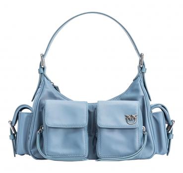 PINKO Borsa Donna Cargo Bag Recycled Nylon F1NN Colore Blue