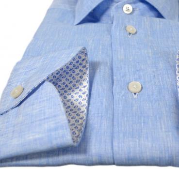 XACUS Camicia Uomo Lino e Cotone 61923001 Modello Tailor Col