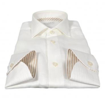 XACUS Camicia Uomo Puro Lino 61920002 Colore Bianco