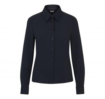 BOSS Camicia Donna Extra Slim Fit In Dobby Italiano Elastici