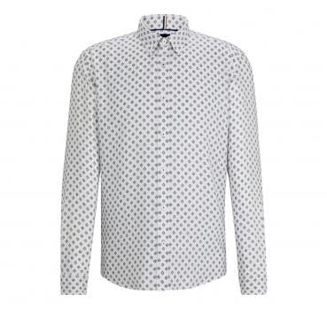 BOSS Camicia Uomo Regular Fit Tessuto Oxford Stampato Modell
