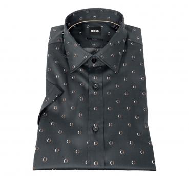 BOSS Camicia Uomo Slim Fit Manica Corta Fantasia Modello H-H