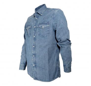 WOOLRICH Camicia Uomo In Denim CFWOSI0099 Colore Bleached Je