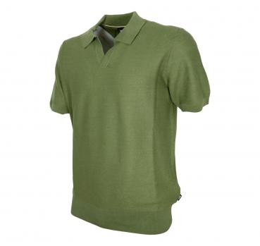 BOSS Maglione Uomo Stile Polo In Misto Cotone Con Colletto A
