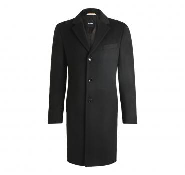 BOSS Cappotto Uomo Slim Fit in Lana vergine e Cashmere Model