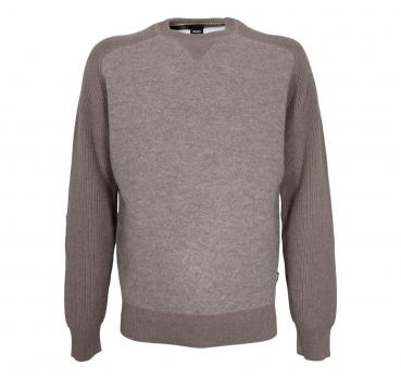 BOSS Maglione Uomo Regular Fit In Materiali Misti Con Polsin