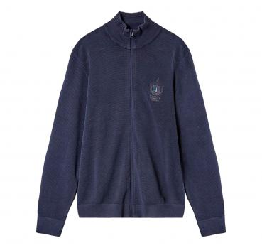 AERONAUTICA MILITARE Maglia Full Zip in Cotone Punto Riso MA