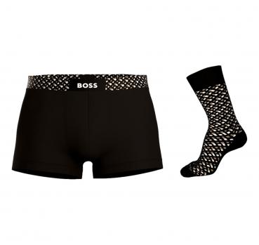 BOSS Calze e Boxer Uomo in Confezione Modello Trunk e Sock 