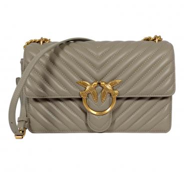 PINKO Borsa Donna Love One Classic Chevron I68Q Colore Noce