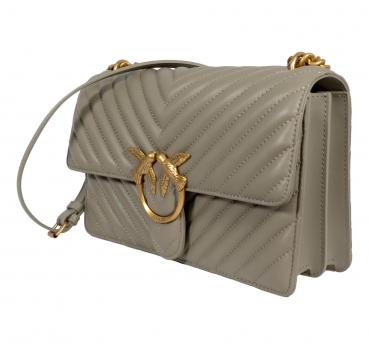 PINKO Borsa Donna Love One Classic Chevron I68Q Colore Noce