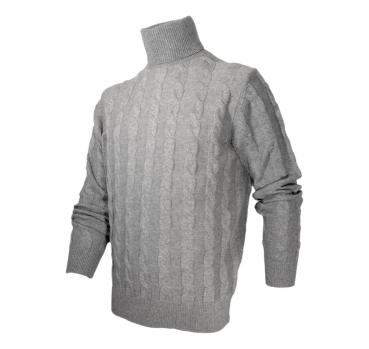 CASHMERE COMPANY Dolcevita Uomo Treccia Slim Fit IU715 1213c