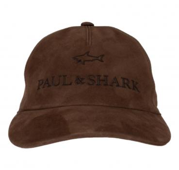 PAUL & SHARK Cappello da Baseball in suede Aqualeather 14317
