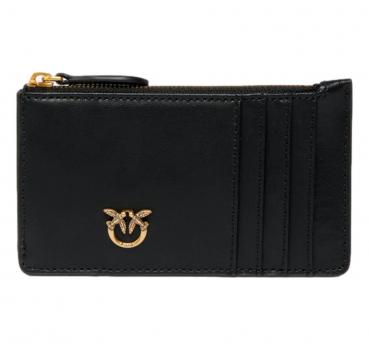 PINKO Portacarte Con Zip Donna Airone Cardholder 100251 Z99 