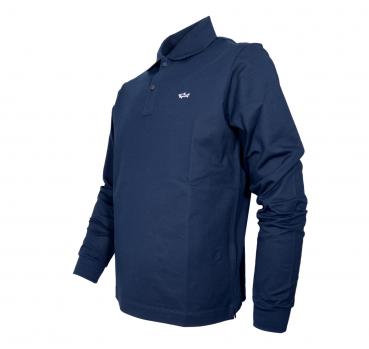 PAUL SHARK Polo Uomo Manica Lunga In Pique Di Cotone C0P1229