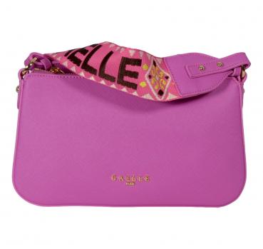 GAELLE PARIS Borsa Donna Mini Shoulder Strap Logo In Metallo
