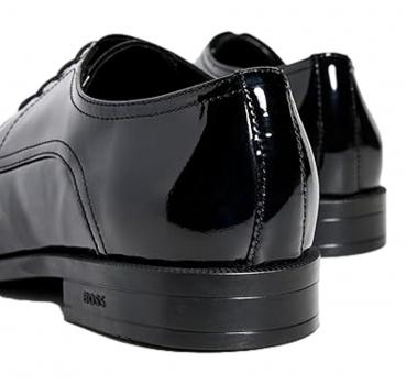 BOSS Scarpe Uomo Derby In Pelle Lucida 50529140 Colore Nero