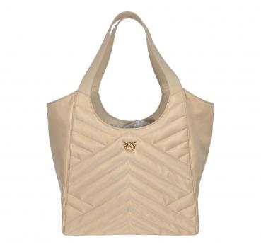 PINKO Borsa Donna Tote Bag Shopper In Tessuto Riciclato Trap