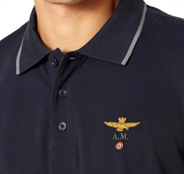 AERONAUTICA MILITARE Polo Uomo Basica In Cotone Manica Corta