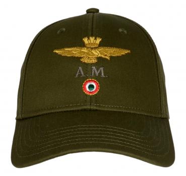 AERONAUTICA MILITARE Cappellino Baseball Uomo In Cotone Con 