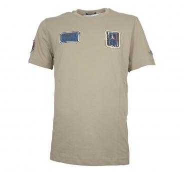 AERONAUTICA MILITARE T Shirt Uomo Con Patch Frecce Tricolori