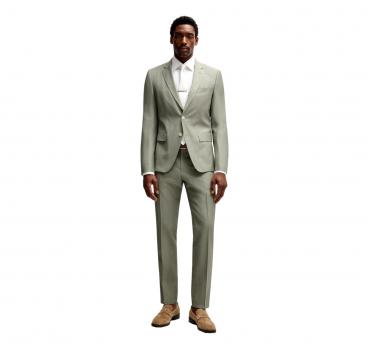 BOSS Abito Uomo Slim Fit in Misto Lana Modello H-Huge-2Pcs-2