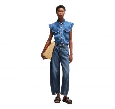 BOSS Jeans Donna Con Gamba A Palloncino In Denim Modello C B