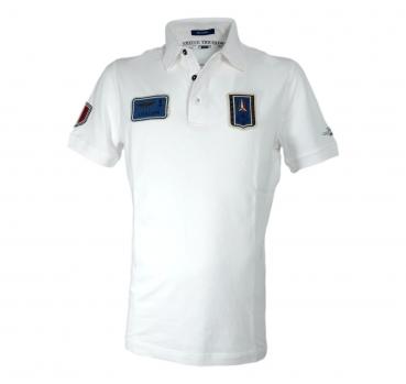 AERONAUTICA MILITARE Polo Uomo Con Patch In Denim PO1851P344